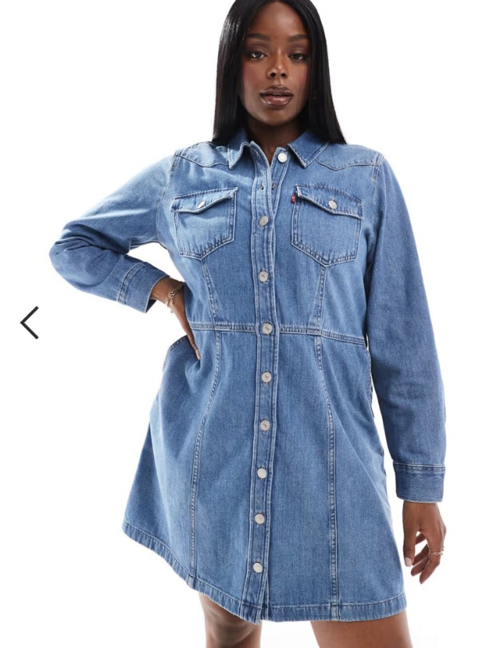 Levi's Jeans Denim Jacket Flynn Western Dress XL